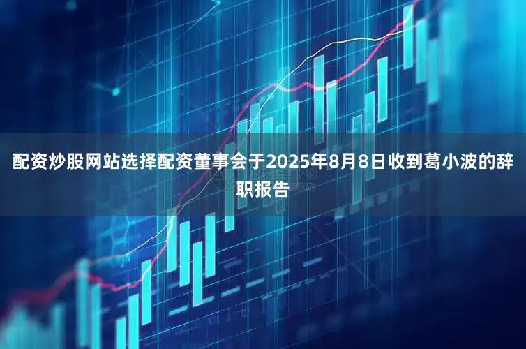 配资炒股网站选择配资董事会于2025年8月8日收到葛小波的辞职报告